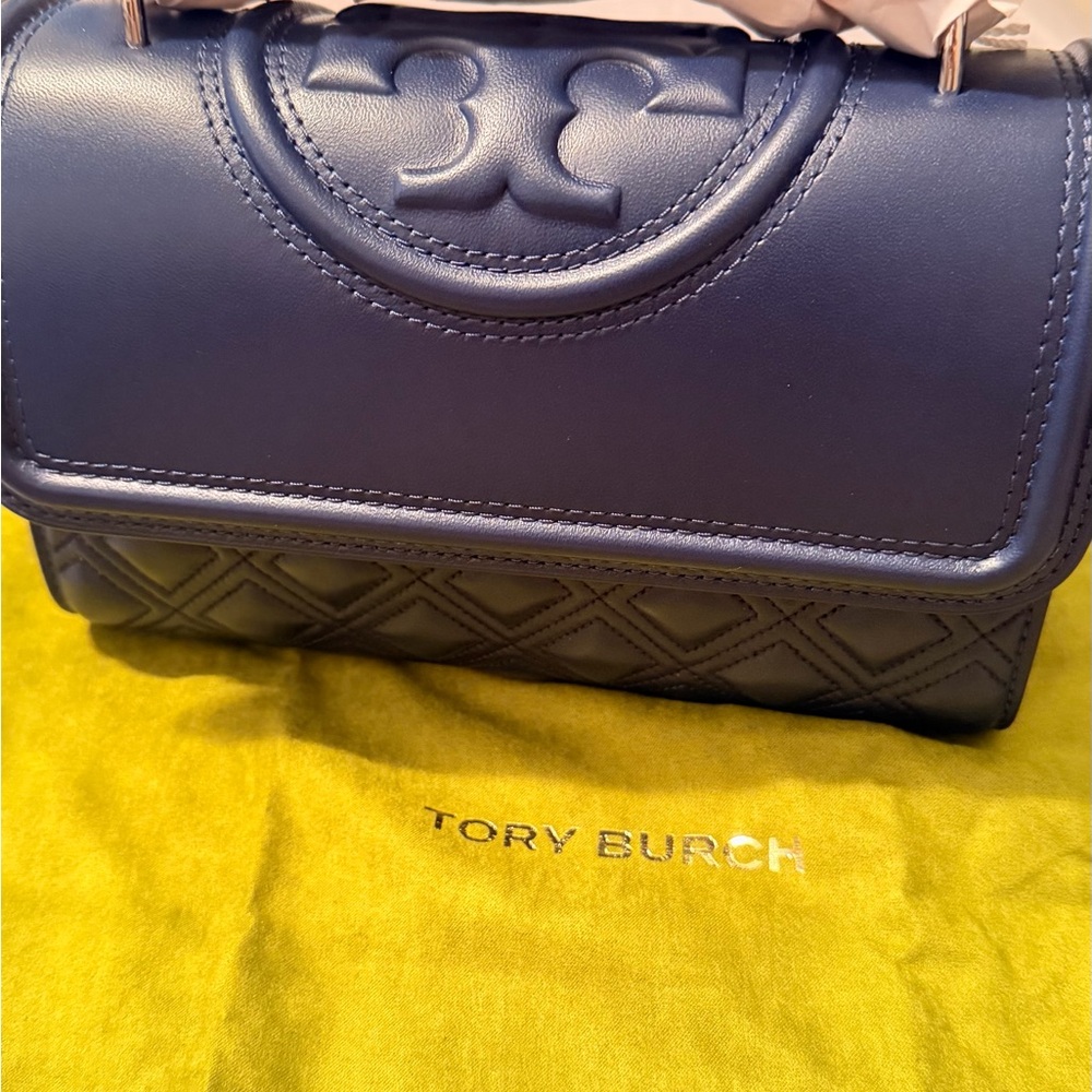 Tory Burch Navy Shoulder Bag